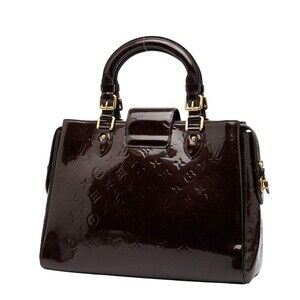 Louis Vuitton Purple Patent Melrose Amarante Handbag Avenue Vernis